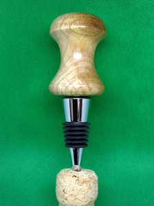 Ash wood bottle stopper