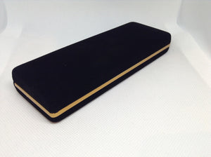 (09) - Light Brown Slimline Twist Style Pen in a Black Velvet Presentation Case