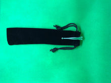 Load image into Gallery viewer, Black Velvet draw string Pen/Pencil Pouch