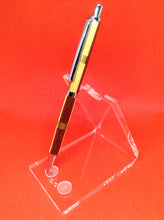 Load image into Gallery viewer, (28) Slimline click Pencil with Padauk &amp; Tulipwood and with a band of Bubinga &amp; Cherry Wood