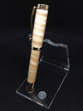 Load image into Gallery viewer, (30) Curly Maple Gold colour Platted Fountain Pen