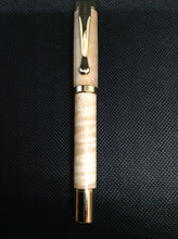 Load image into Gallery viewer, (30) Curly Maple Gold colour Platted Fountain Pen