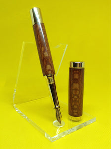 (29) Roupala Lacewood Gold colour Plated Fountain Pen