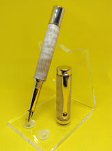 Load image into Gallery viewer, (30) Curly Maple Gold colour Platted Fountain Pen