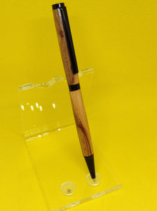 (31) - English Yew Wood Twist Style Slimline Pen