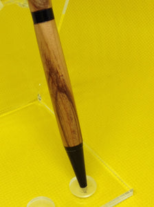 (31) - English Yew Wood Twist Style Slimline Pen