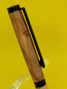 (31) - English Yew Wood Twist Style Slimline Pen