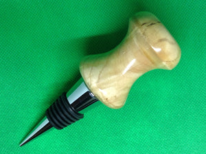 Ash wood bottle stopper