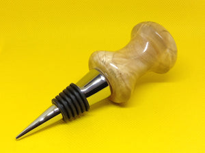 Ash wood bottle stopper