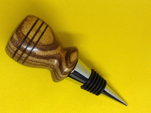 Zebrano Bottle stopper