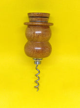 Load image into Gallery viewer, Festive Snowman bottle stopper with a built in corkscrew