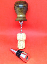 Load image into Gallery viewer, Ovangkol Wood Corkscrew &amp; Bottle Stopper