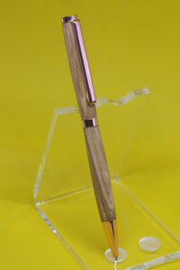 (07) - Zebrano Wood Twist Style Slimline Pen