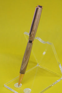 (07) - Zebrano Wood Twist Style Slimline Pen