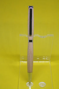 (13) - Beech Wood Twist Style Slimline Pen