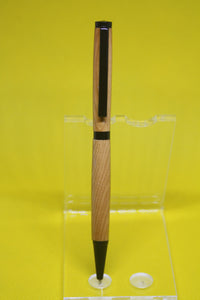 (12) - English Yew Wood Twist Style Slimline Pen