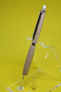 (14) - English Oak Wood Slimline Push Click Pencil