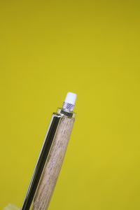 (14) - English Oak Wood Slimline Push Click Pencil