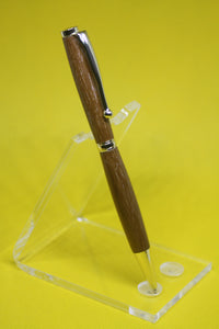 (23) - Teak Wood Twist Style Fancy Slimline Pen