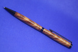 (16) - Zebrano Wood Twist Style Slimline Pen