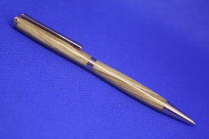 (07) - Zebrano Wood Twist Style Slimline Pen