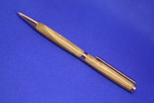 Load image into Gallery viewer, (07) - Zebrano Wood Twist Style Slimline Pen