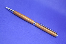 Load image into Gallery viewer, (05) - Caramel Coloured Wood Twist Style Slimline Pen