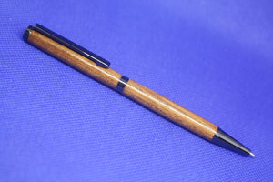 (08) - Dark Brown Wood Slimline Twist Style Pen