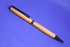 (12) - English Yew Wood Twist Style Slimline Pen