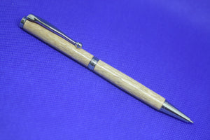 (20) - Idigbo Wood Twist Style Fancy Slimline Pen