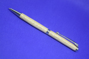 (20) - Idigbo Wood Twist Style Fancy Slimline Pen