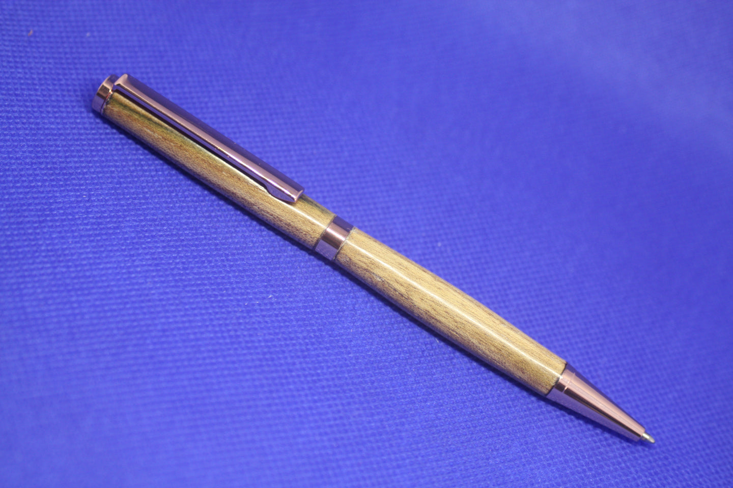 (18) - Light Brown Twist Style Slimline Pen