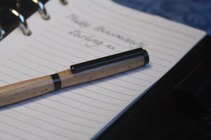 (06) - Beech Wood Twist Style Slimline Pen