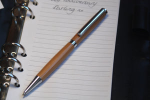 (09) - Light Brown Slimline Twist Style Pen