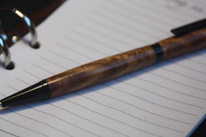 (16) - Zebrano Wood Twist Style Slimline Pen