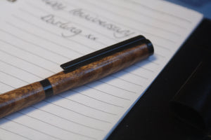 (16) - Zebrano Wood Twist Style Slimline Pen