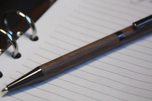 (21) - Walnut Wood Twist Style Slimline Pen