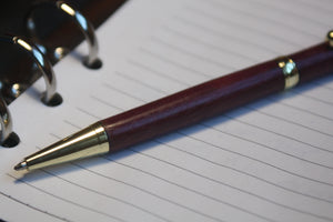 (22) - Purple Heart Twist Style Fancy Slimline Pen